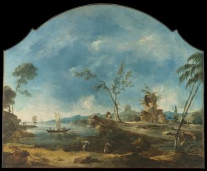 Francesco Guardi, Fantastic Landscape (c. 1765), from Wikimedia Commons.