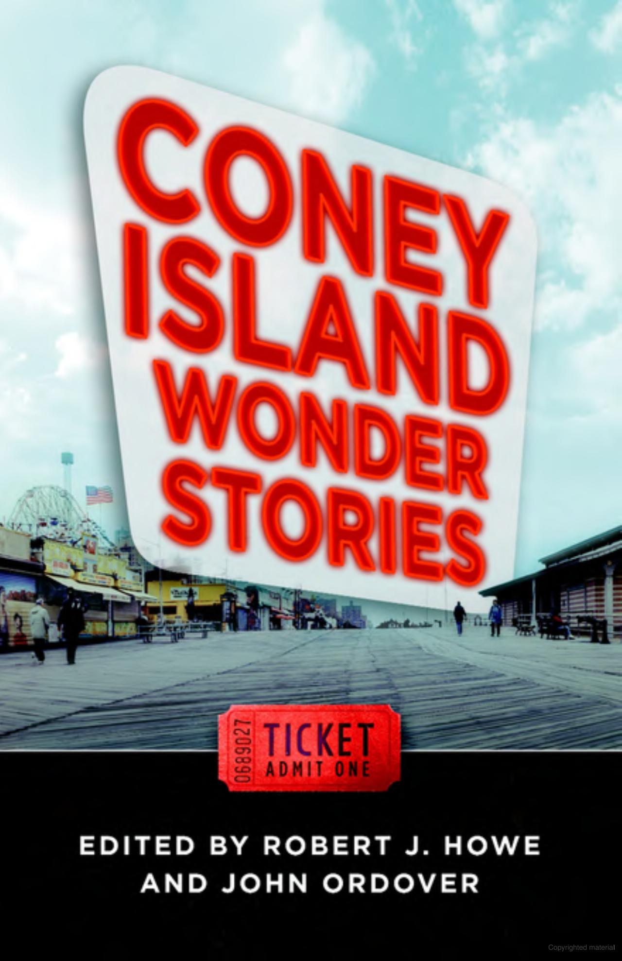 Cover Image and Introduction to the speculative fiction anthology Coney Island Wonder Stories.